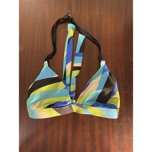 Apt 9 Bikini Swim Suit Top Womens Size 14 Blue Green Stretch